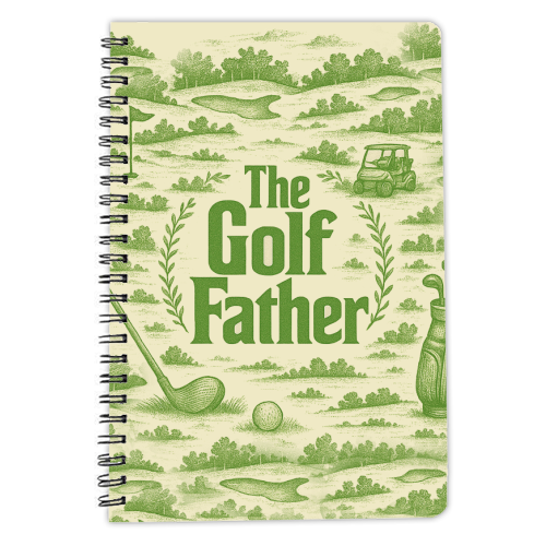 The Golf Father - personalised A4, A5, A6 notebook by Lilly Rose