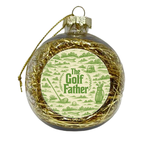 The Golf Father - xmas bauble by Lilly Rose