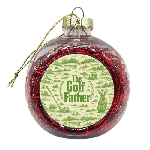 The Golf Father - xmas bauble by Lilly Rose