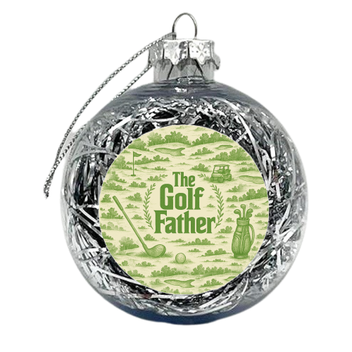 The Golf Father - xmas bauble by Lilly Rose