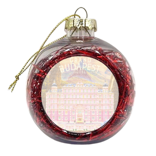 The Grand Budapest Hotel Screenplay Print - xmas bauble by RoboticEwe