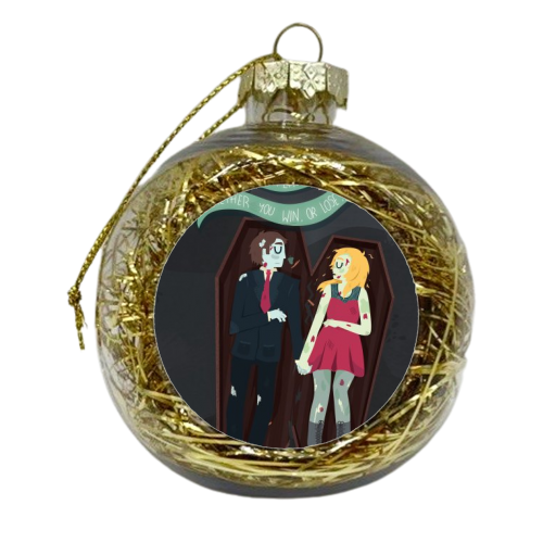 The Graveyard By The House - xmas bauble by Claire Stamper