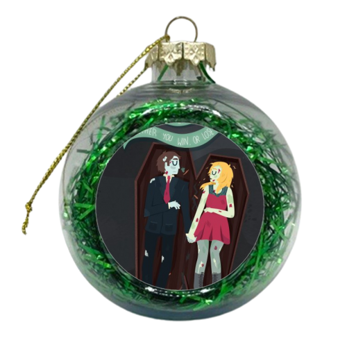 The Graveyard By The House - xmas bauble by Claire Stamper