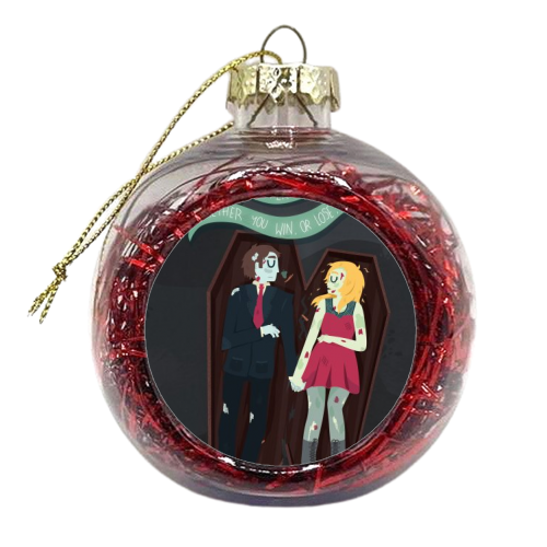 The Graveyard By The House - xmas bauble by Claire Stamper