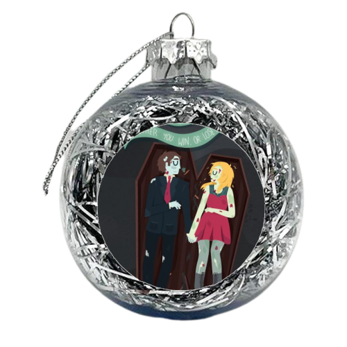 The Graveyard By The House - xmas bauble by Claire Stamper
