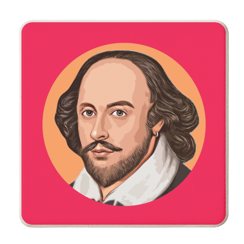 The Great British Writer - personalised beer coaster by DOLLY WOLFE