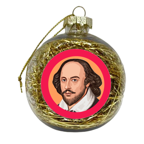 The Great British Writer - xmas bauble by DOLLY WOLFE