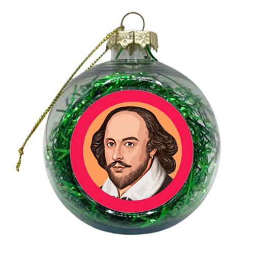 The Great British Writer - xmas bauble by DOLLY WOLFE