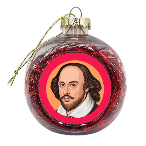 The Great British Writer - xmas bauble by DOLLY WOLFE