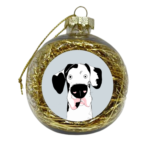 The Great Dane - xmas bauble by Joanne Ellerbeck
