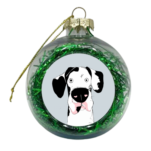 The Great Dane - xmas bauble by Joanne Ellerbeck