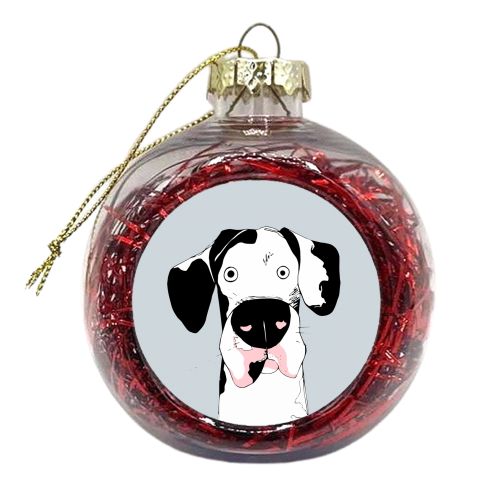 The Great Dane - xmas bauble by Joanne Ellerbeck