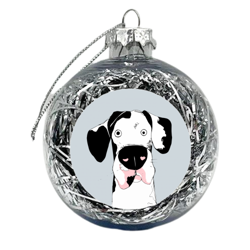 The Great Dane - xmas bauble by Joanne Ellerbeck