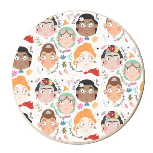 The Greats Femme - #01 - personalised beer coaster by Alice Palazon