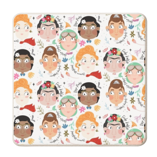 The Greats Femme - #01 - personalised beer coaster by Alice Palazon