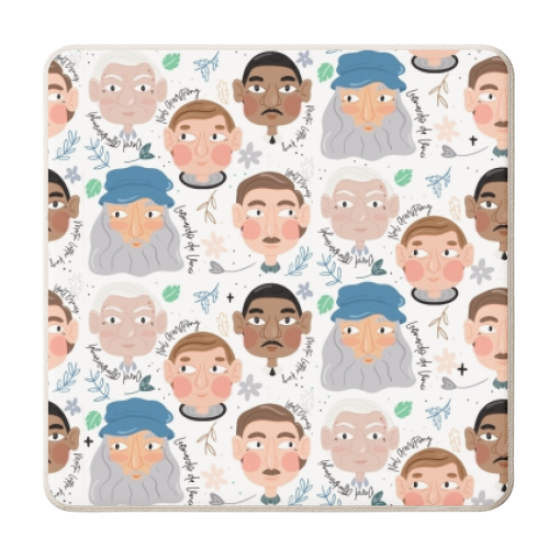 The Greats Homme - #02 - personalised beer coaster by Alice Palazon