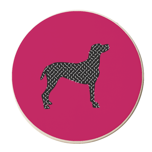 THE GREEDY DOG - personalised beer coaster by Sustici