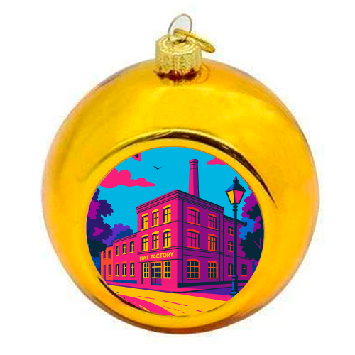 The Hat Factory - Pink - colourful christmas bauble by Lilly Rose