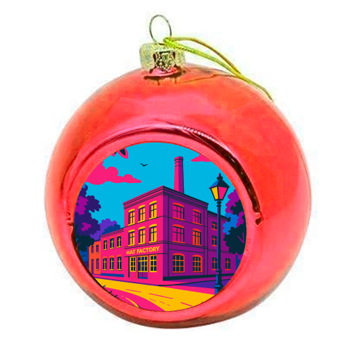 The Hat Factory - Pink - colourful christmas bauble by Lilly Rose