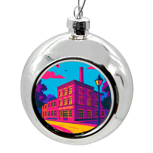 The Hat Factory - Pink - colourful christmas bauble by Lilly Rose