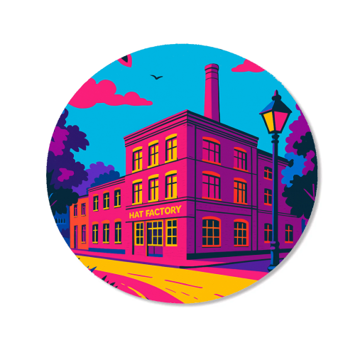 The Hat Factory - Pink - Magnet by Lilly Rose