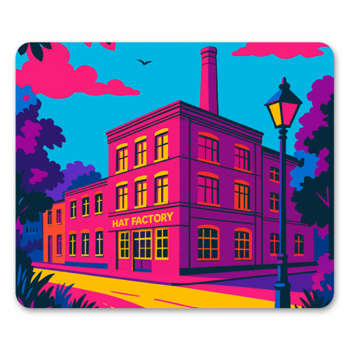 The Hat Factory - Pink - mouse mat by Lilly Rose