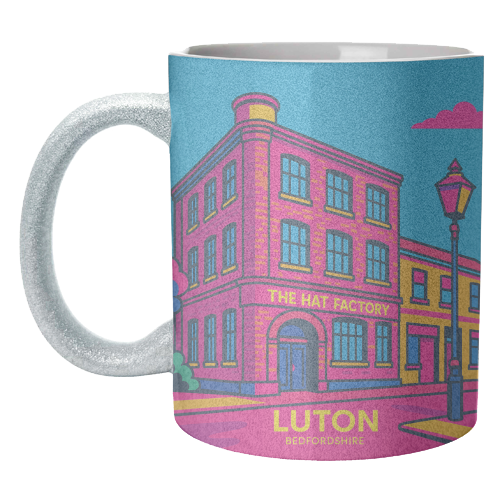 The Hat Factory - Pink - unique mug by Lilly Rose