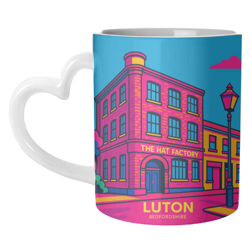The Hat Factory - Pink - unique mug by Lilly Rose