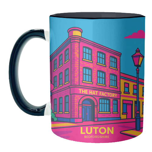 The Hat Factory - Pink - unique mug by Lilly Rose