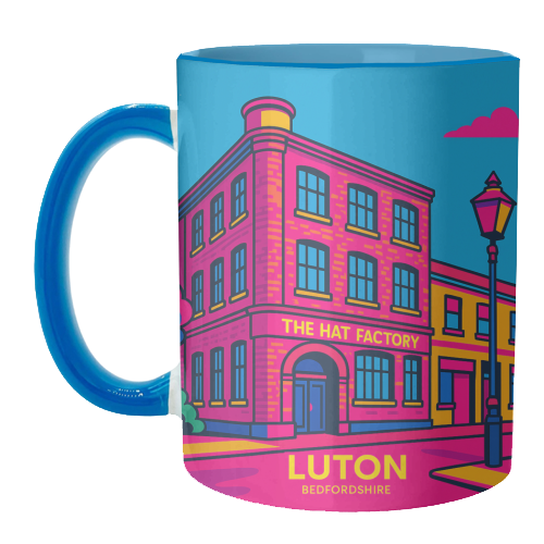 The Hat Factory - Pink - unique mug by Lilly Rose
