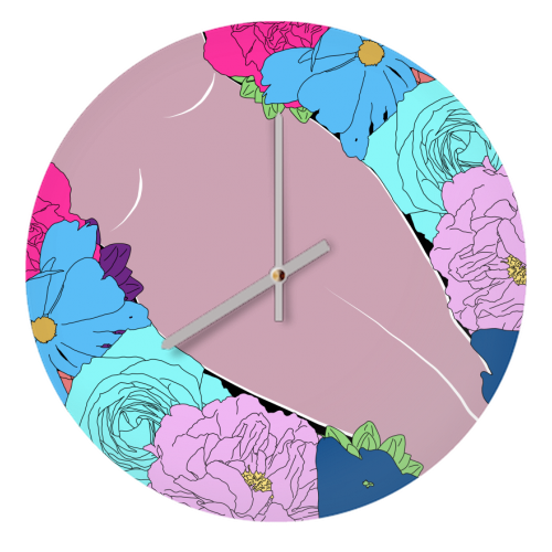 The Human Form - quirky wall clock by Kim Doodle