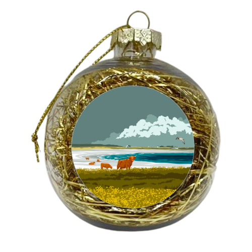 The Isle of Tiree - xmas bauble by Stephen Millership