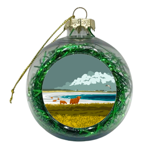 The Isle of Tiree - xmas bauble by Stephen Millership