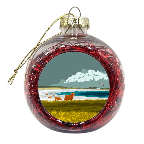The Isle of Tiree - xmas bauble by Stephen Millership