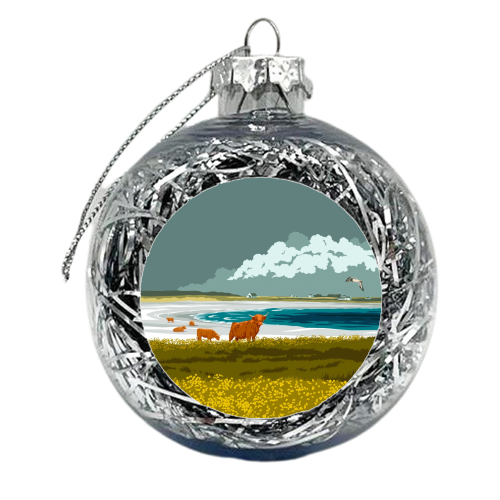 The Isle of Tiree - xmas bauble by Stephen Millership
