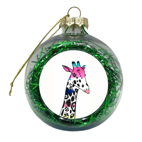 The Jolly Giraffe - xmas bauble by Cassie Swindlehurst
