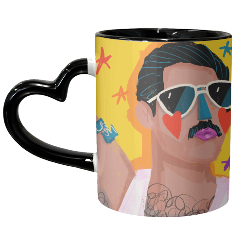 THE JOY OF FREDDIE - unique mug by Nichola Cowdery