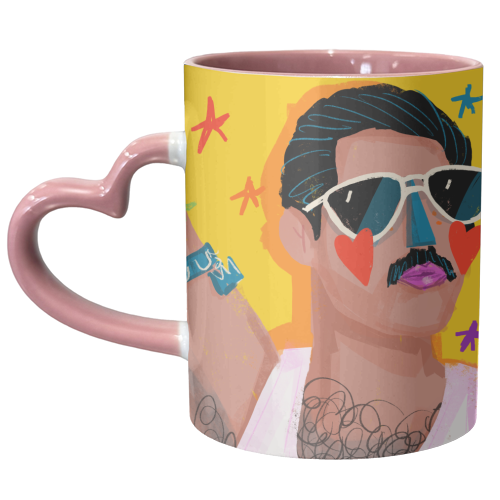 THE JOY OF FREDDIE - unique mug by Nichola Cowdery
