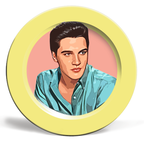 The King - ceramic dinner plate by DOLLY WOLFE