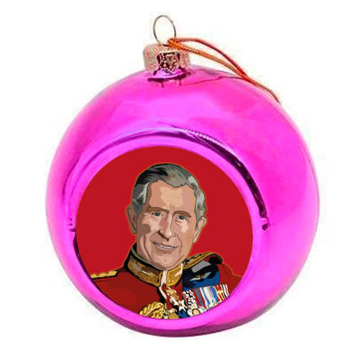 The King Collection 2023 - colourful christmas bauble by Catherine Critchley.