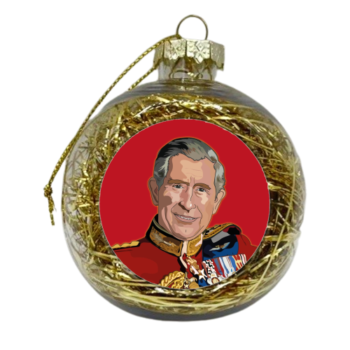 The King Collection 2023 - xmas bauble by Catherine Critchley.