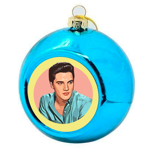 The King - colourful christmas bauble by DOLLY WOLFE