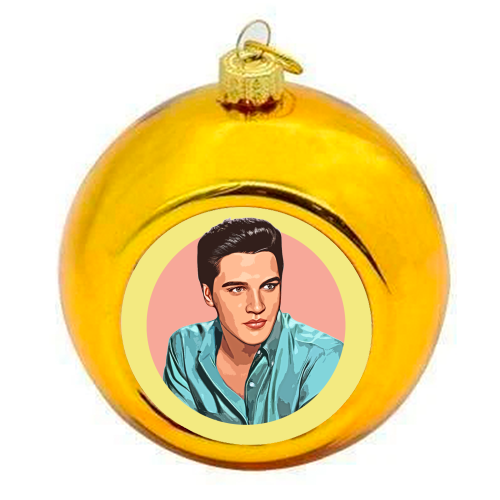 The King - colourful christmas bauble by DOLLY WOLFE