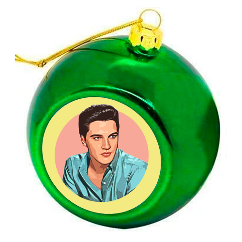 The King - colourful christmas bauble by DOLLY WOLFE