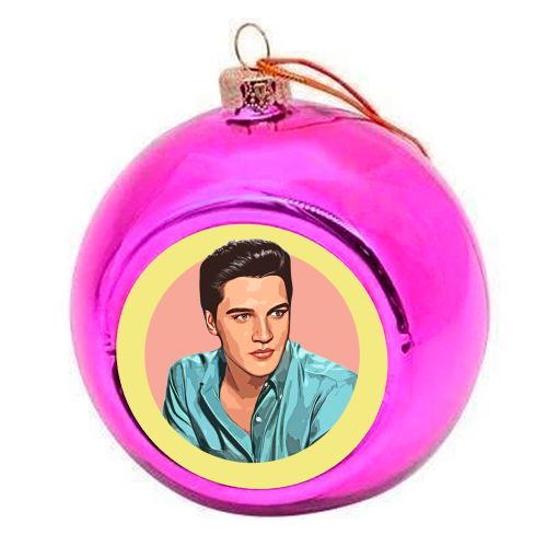 The King - colourful christmas bauble by DOLLY WOLFE