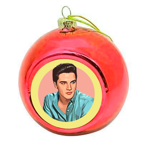 The King - colourful christmas bauble by DOLLY WOLFE