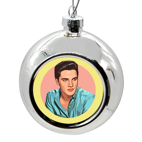 The King - colourful christmas bauble by DOLLY WOLFE