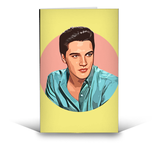 The King - funny greeting card by DOLLY WOLFE