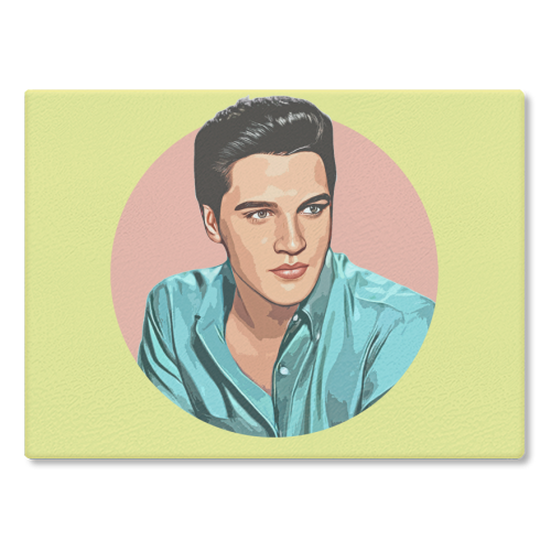 The King - glass chopping board by DOLLY WOLFE