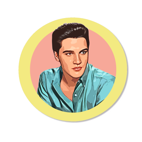 The King - Magnet by DOLLY WOLFE